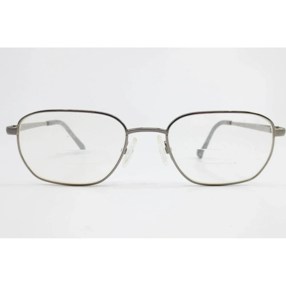 Seiko T671 Titanium Eyeglass Frames Gunmetal Grey Rectangular 49-19-140 Mens